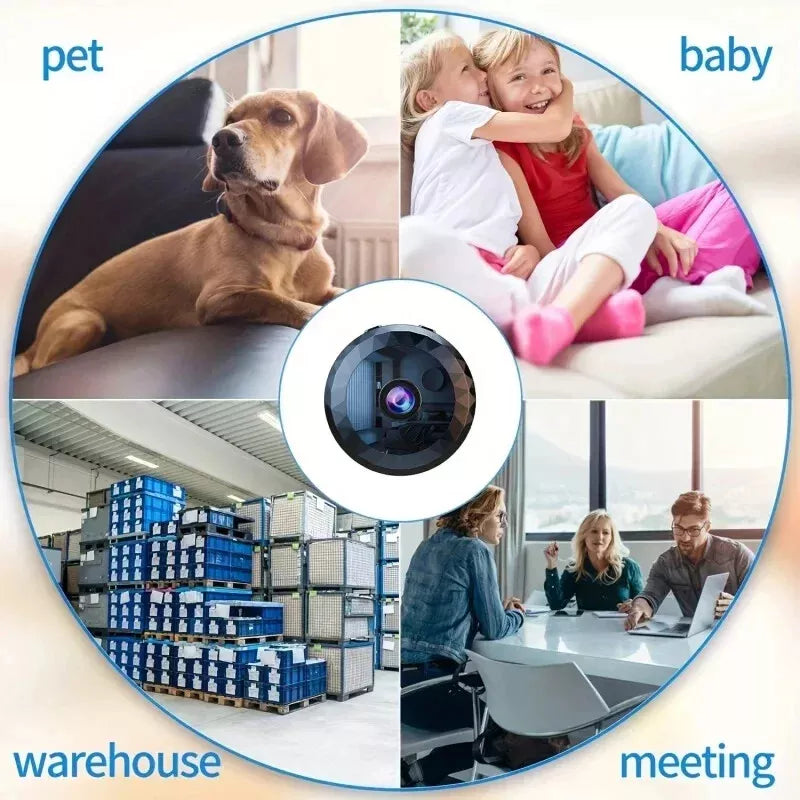 Mini WiFi Security Camera with 1080P HD, Night Vision and Motion Detection
