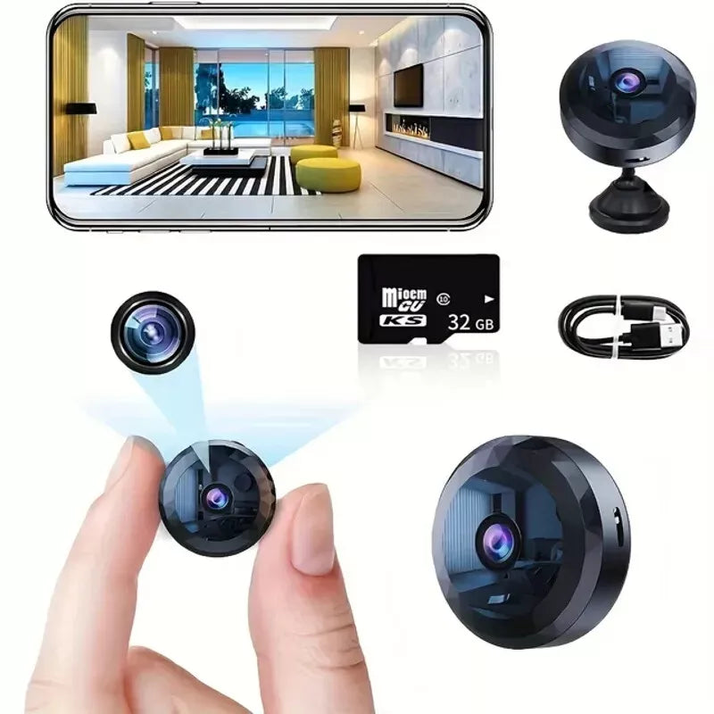 Mini WiFi Security Camera with 1080P HD, Night Vision and Motion Detection