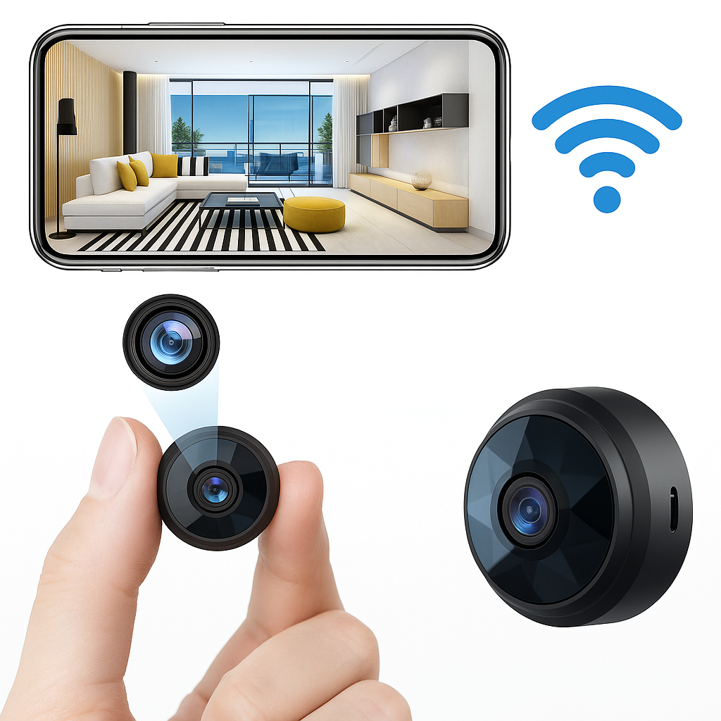 Mini WiFi Security Camera with 1080P HD, Night Vision and Motion Detection