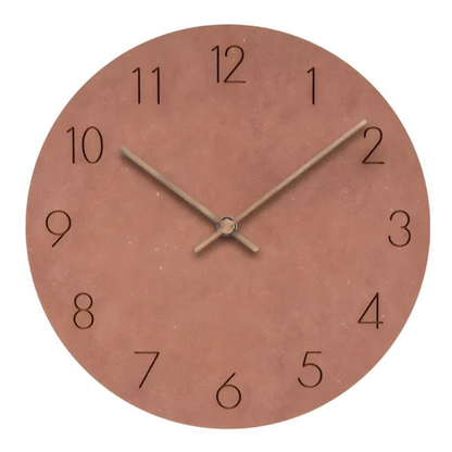 Minimalist Wooden Wall Clock with Silent Quartz Movement