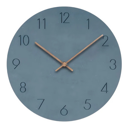 Minimalist Wooden Wall Clock with Silent Quartz Movement