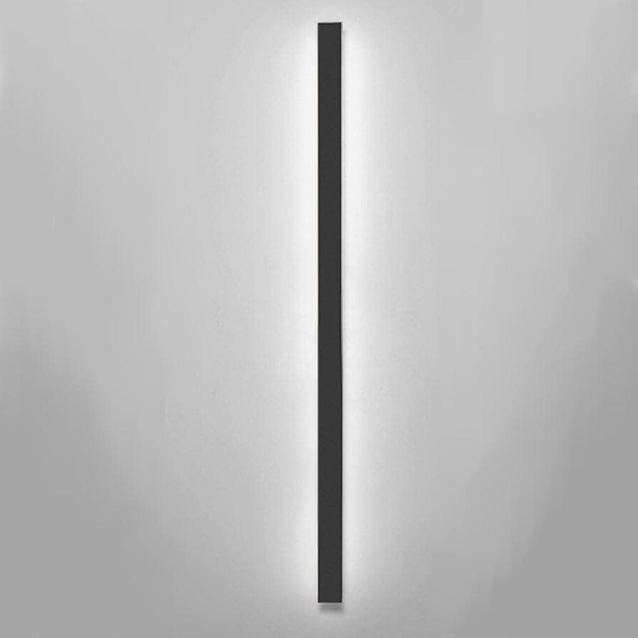 Modern Aluminium Outdoor Wall Sconce with Backlit LED Lighting