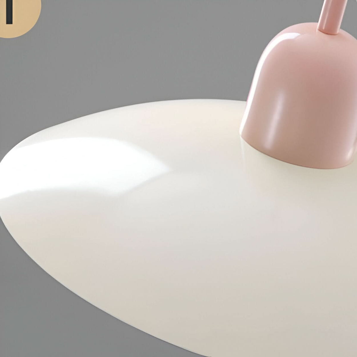 Modern Bauhaus Pendant Light with Iron Shade and Adjustable Cord