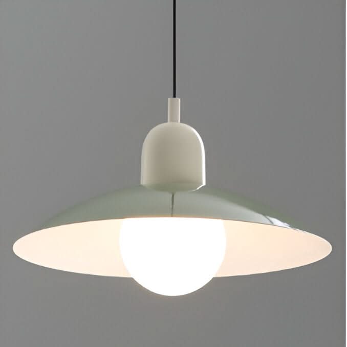 Modern Bauhaus Pendant Light with Iron Shade and Adjustable Cord