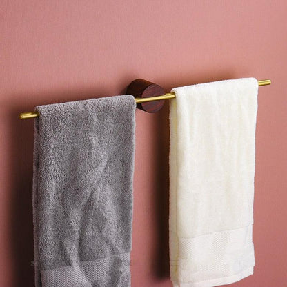 Modern Brushed Aluminium Towel Rack with Adjustable Rod