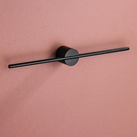 Modern Brushed Aluminium Towel Rack with Adjustable Rod