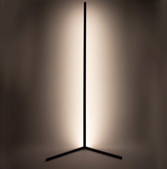 Modern Corner LED Floor Lamp Space Saving Ambient Lighting