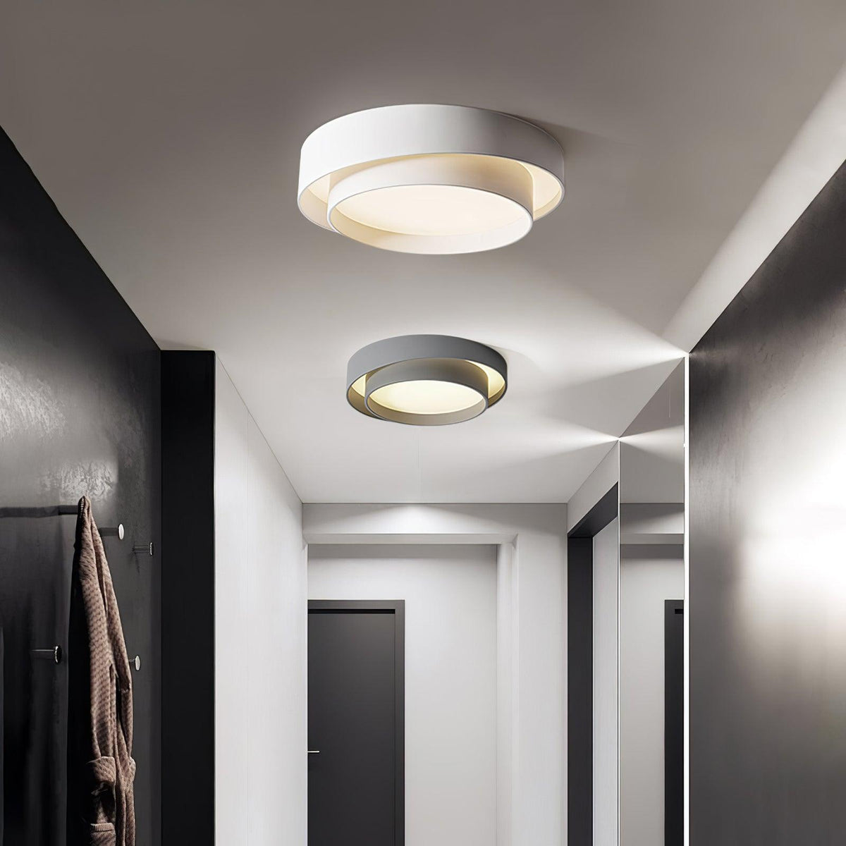 Modern Flush Mount LED Ceiling Light with Acrylic and Metal