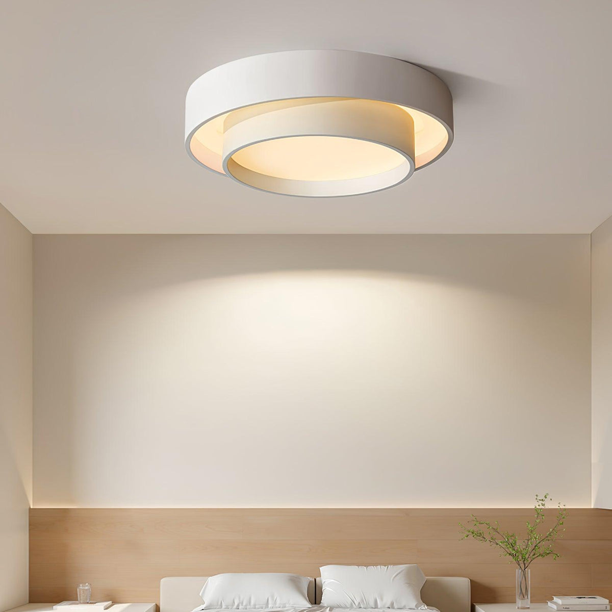 Modern Flush Mount LED Ceiling Light with Acrylic and Metal