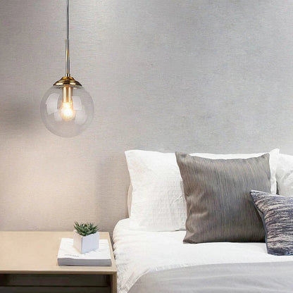 Modern Glass Globe Pendant Light