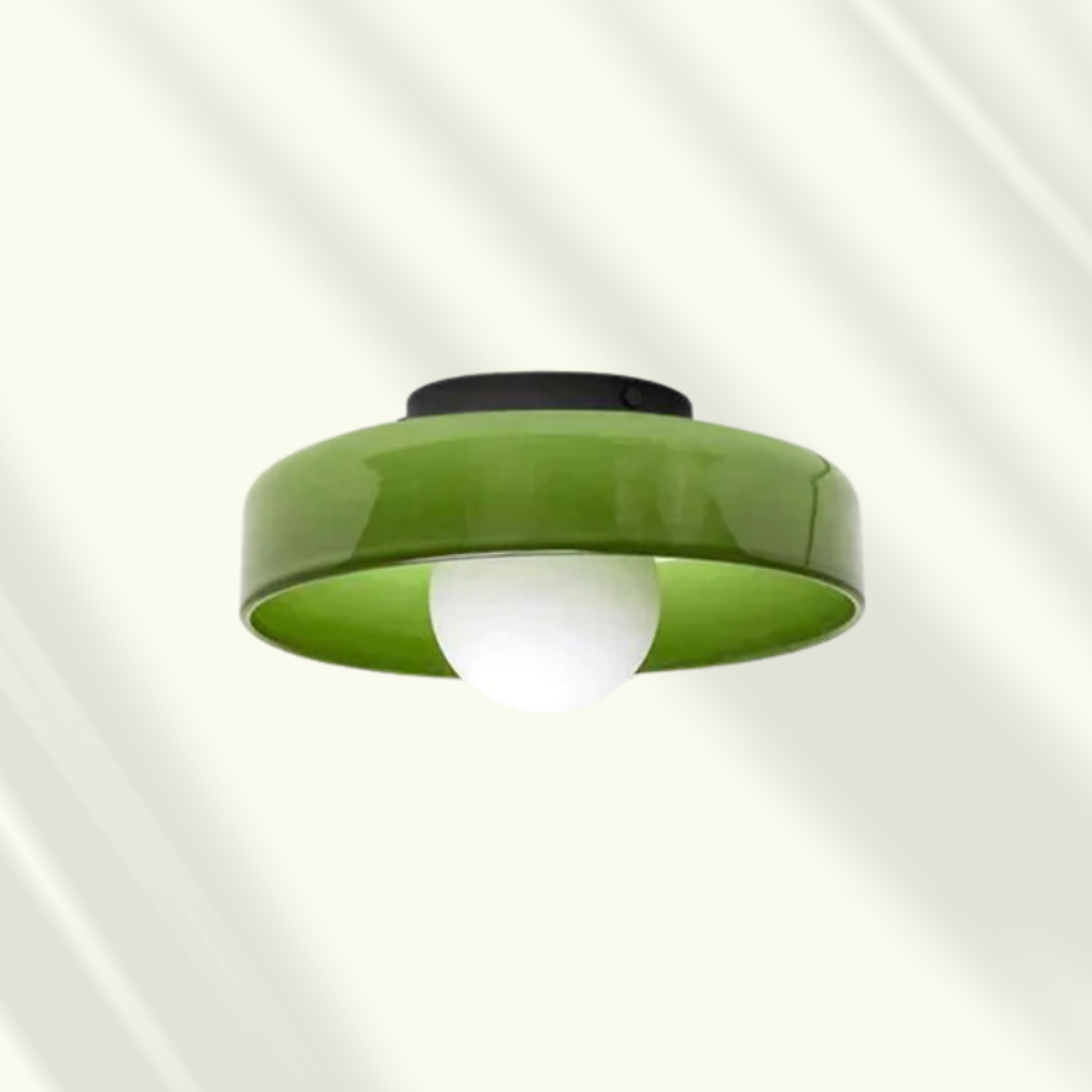 Lampada da soffitto LED moderna in vetro, a plafone