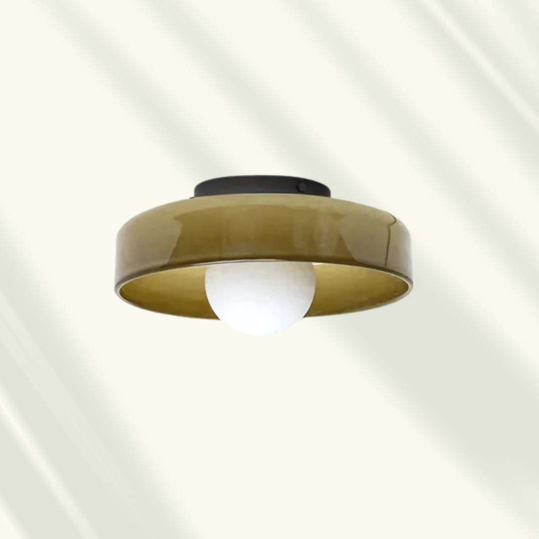 Lampada da soffitto LED moderna in vetro, a plafone