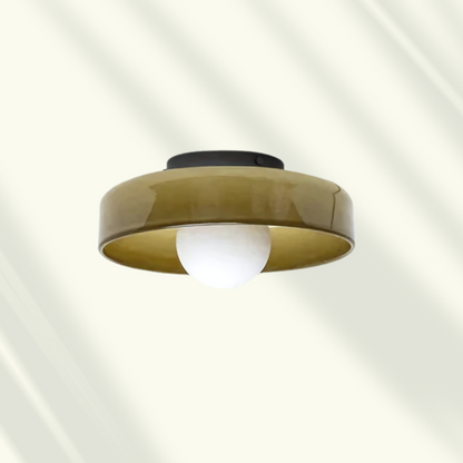 Lampada da soffitto LED moderna in vetro, a plafone