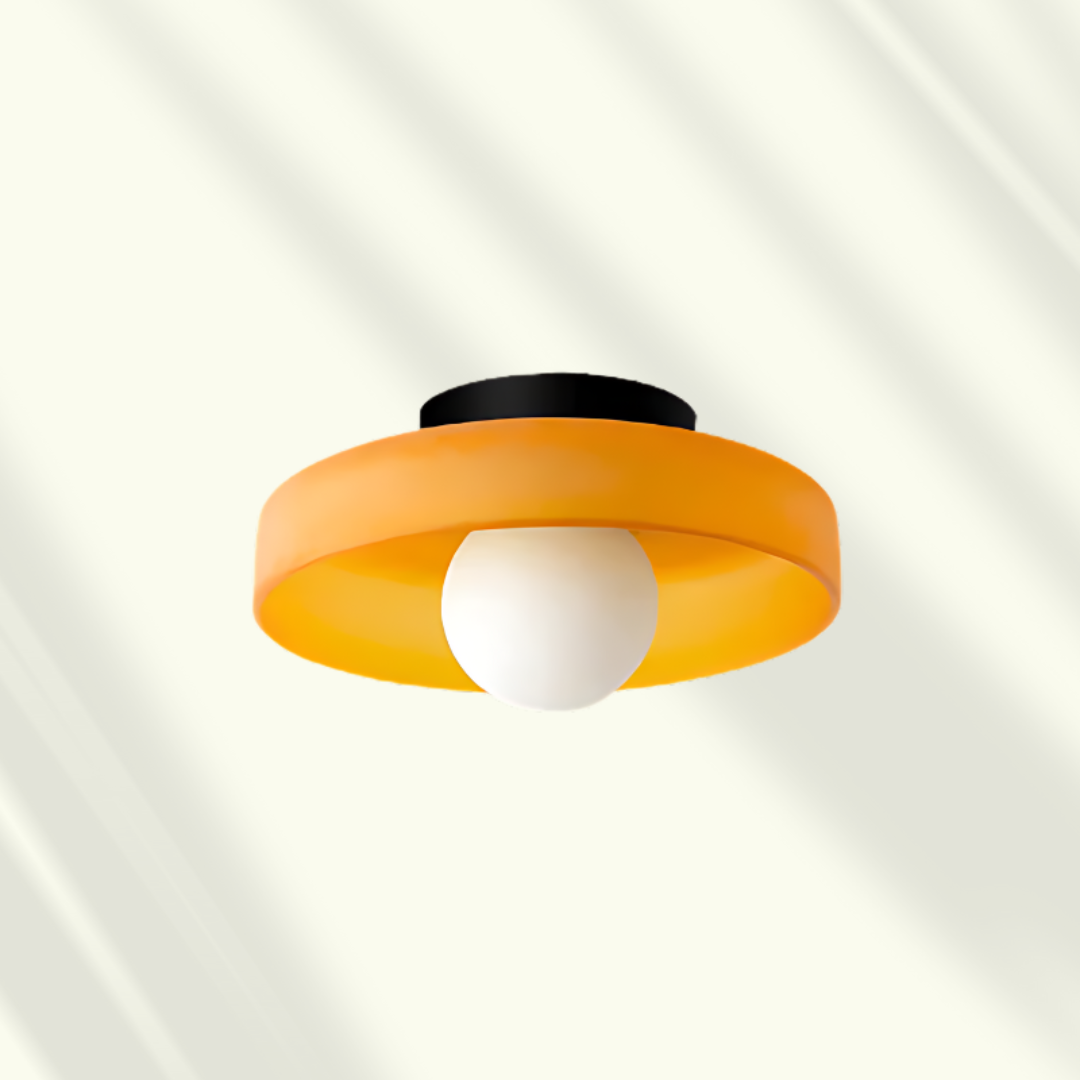 Lampada da soffitto LED moderna in vetro, a plafone