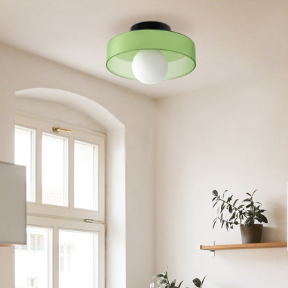 Lampada da soffitto LED moderna in vetro, a plafone