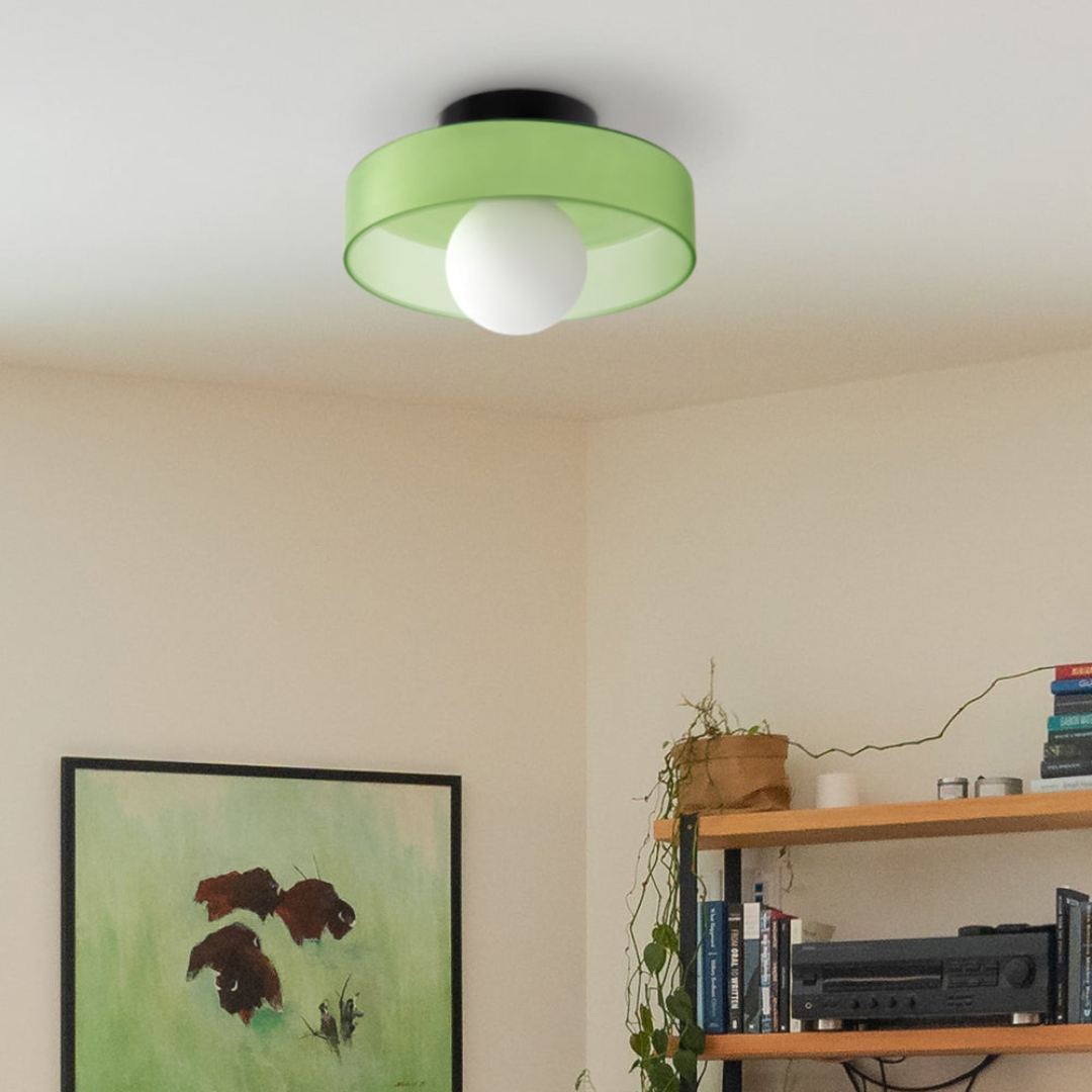 Lampada da soffitto LED moderna in vetro, a plafone