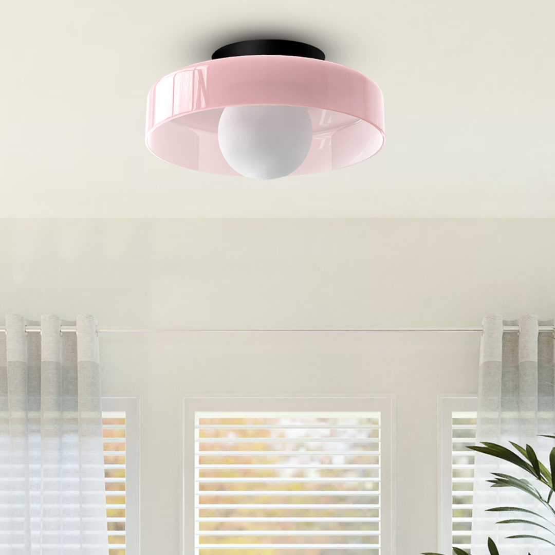 Lampada da soffitto LED moderna in vetro, a plafone