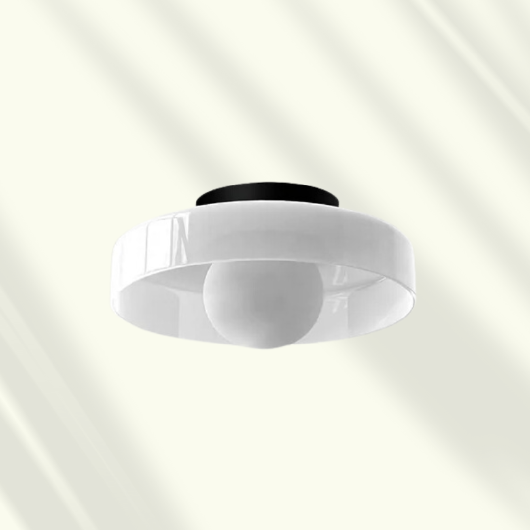 Lampada da soffitto LED moderna in vetro, a plafone