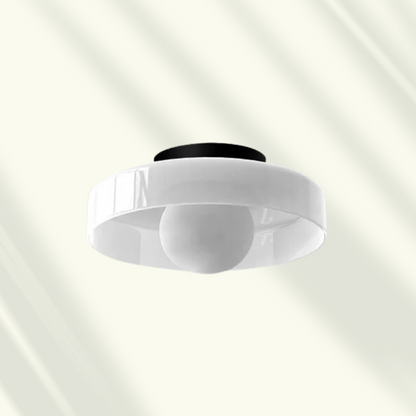 Lampada da soffitto LED moderna in vetro, a plafone