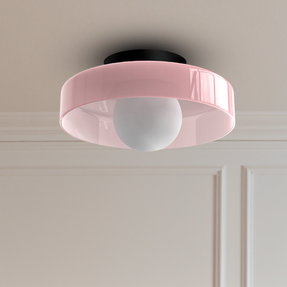 Lampada da soffitto LED moderna in vetro, a plafone