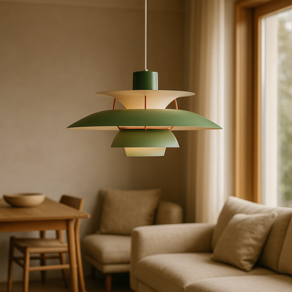 Modern Hanging Lamp with E27 LED Bulb Compatibility and Adjustable Dimming