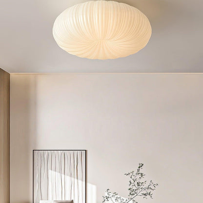 Modern LED Ceiling Lamp with Remote Dimming in Metal and Acrylic