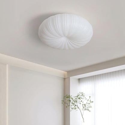 Modern LED Ceiling Lamp with Remote Dimming in Metal and Acrylic