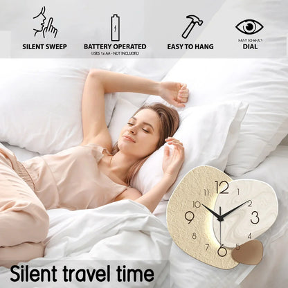 Modern Minimalist Silent Quartz Wall Clock
