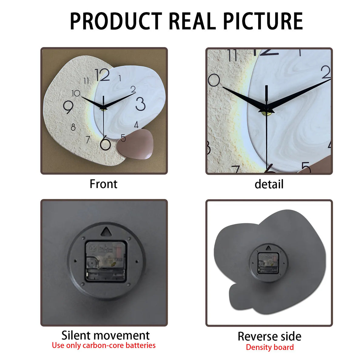 Modern Minimalist Silent Quartz Wall Clock