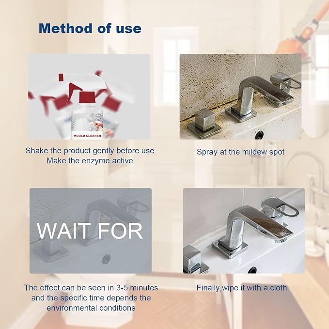 Mold Removal Foam Spray for Removing Mold Stains on Household Surfaces