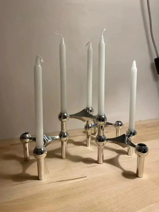 Molecular Metal Candle Holder – Nordic Modern Decorative Candle Stand