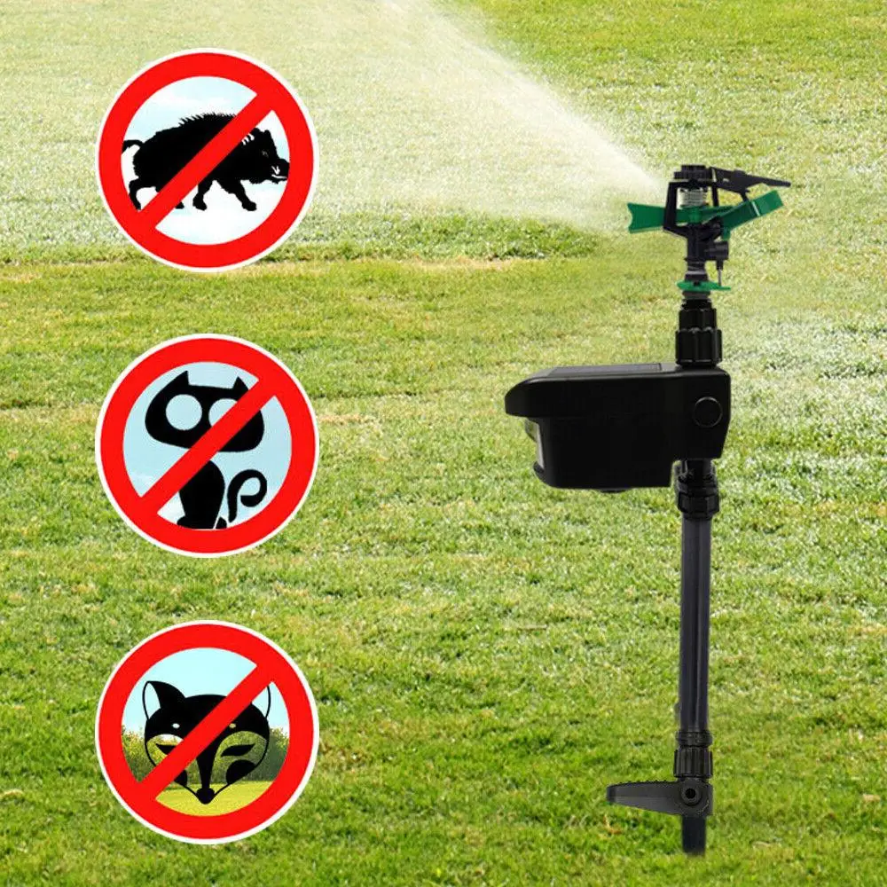 Motion-Activated Garden Sprinkler with Infrared Sensor and Solar Power