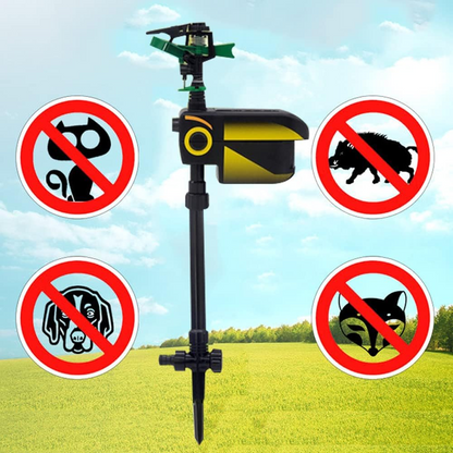 Motion-Activated Garden Sprinkler with Infrared Sensor and Solar Power