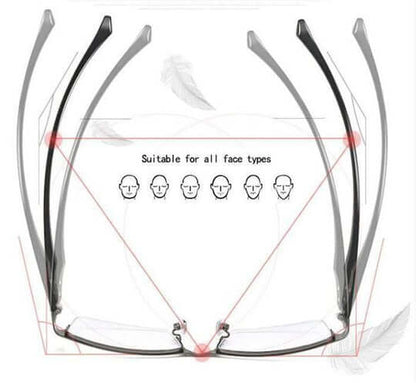 Multifocal Glasses with Automatic Vision Adjustment and Blue Light Filter