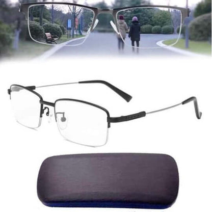 Multifocal Glasses with Automatic Vision Adjustment and Blue Light Filter