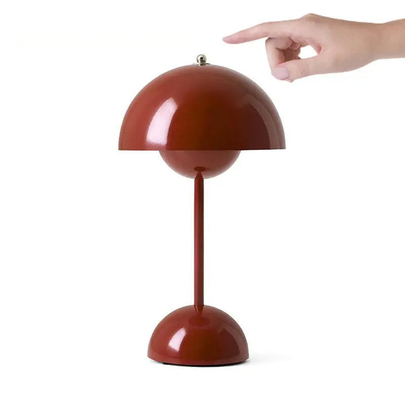 Mushroom Table Lamp with Soft Warm Light and Battery Operation