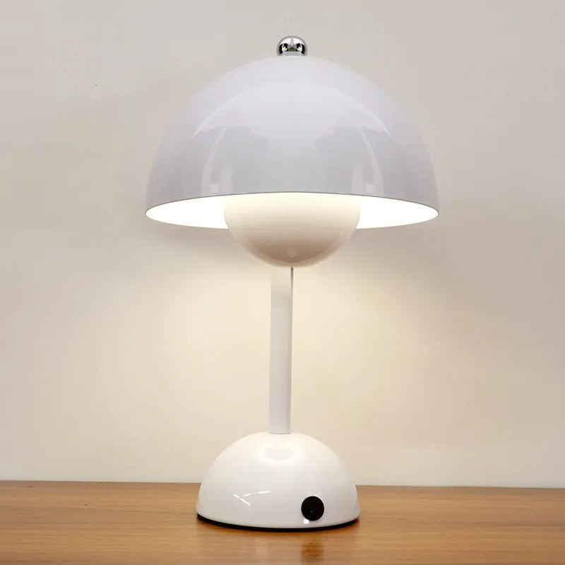 Mushroom Table Lamp with Soft Warm Light and Battery Operation