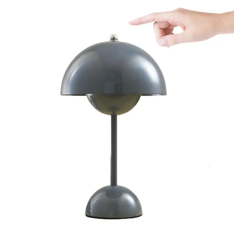 Mushroom Table Lamp with Soft Warm Light and Battery Operation