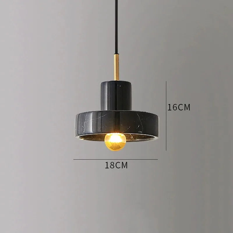 Natural Marble Pendant Light