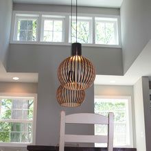 Natural Wood Pendant Ceiling Light