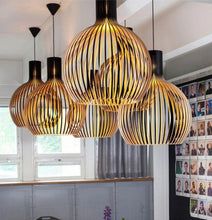 Natural Wood Pendant Ceiling Light