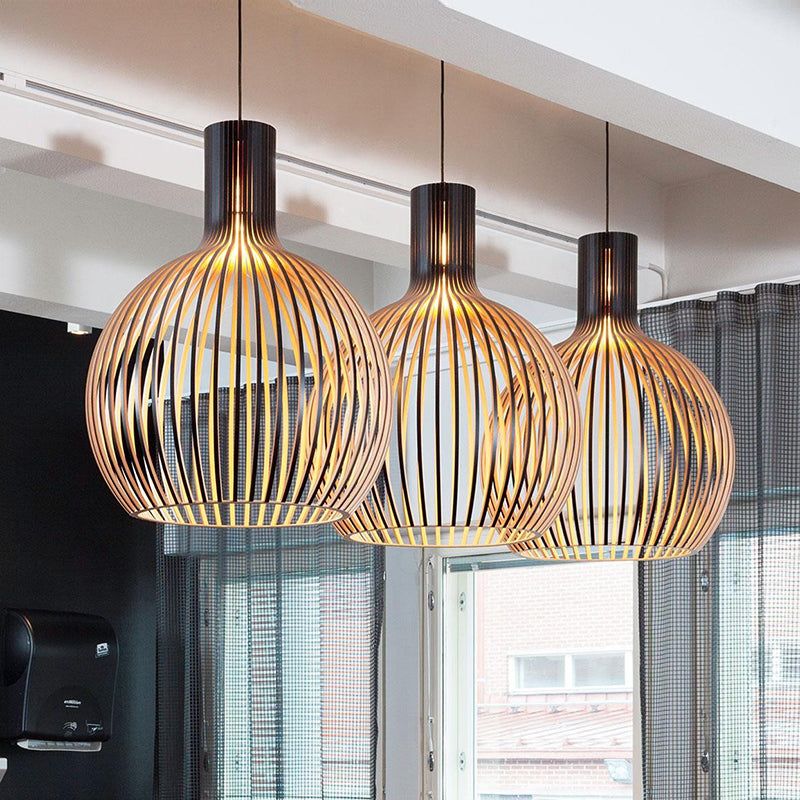 Natural Wood Pendant Ceiling Light