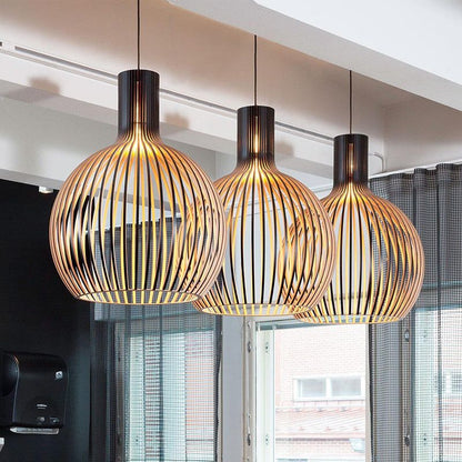 Natural Wood Pendant Ceiling Light