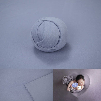 Newborn Baby Photography Wrap and Blanket Set for Photoshoots