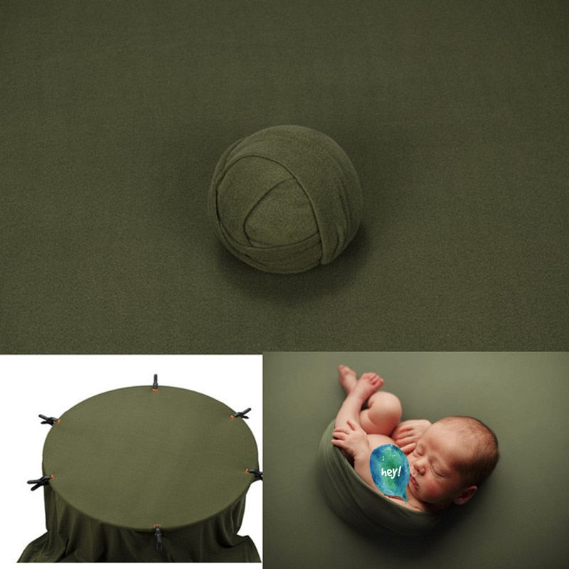 Newborn Baby Photography Wrap and Blanket Set for Photoshoots