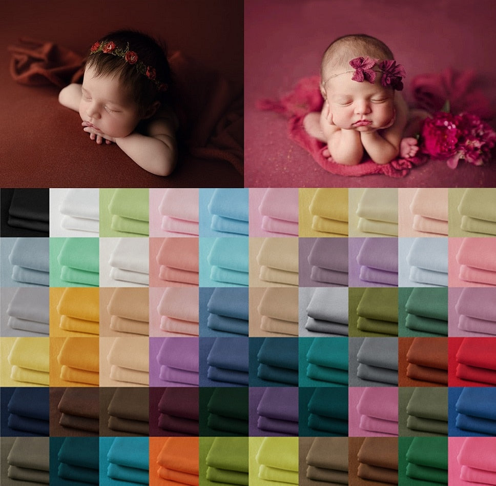 Newborn Baby Photography Wrap and Blanket Set for Photoshoots