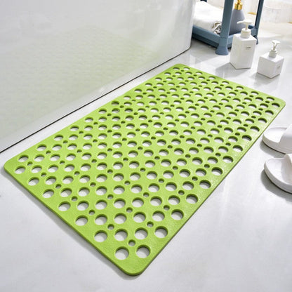 Non-Slip Bath Mat with Suction Cups and Quick-Drain Surface
