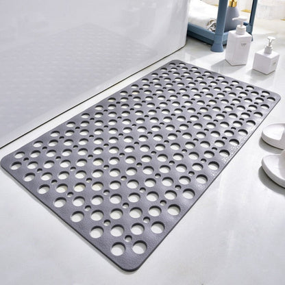 Non-Slip Bath Mat with Suction Cups and Quick-Drain Surface