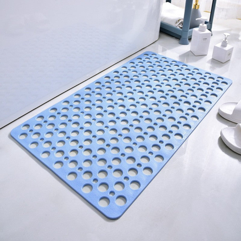 Non-Slip Bath Mat with Suction Cups and Quick-Drain Surface