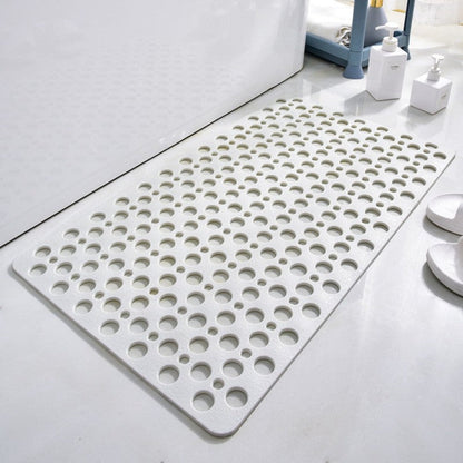 Non-Slip Bath Mat with Suction Cups and Quick-Drain Surface